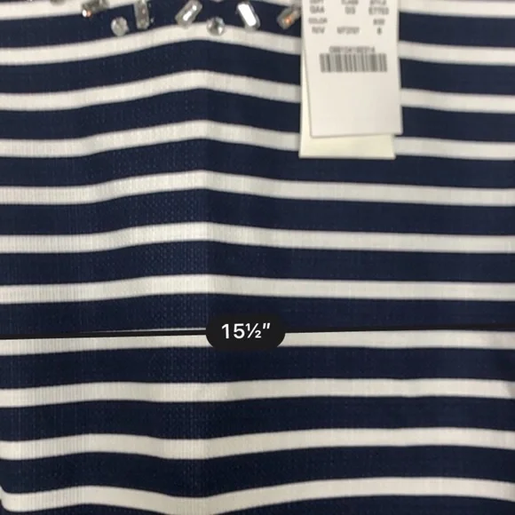 J. Crew factory embellished sheath stripe dress - Picture 3 of 5